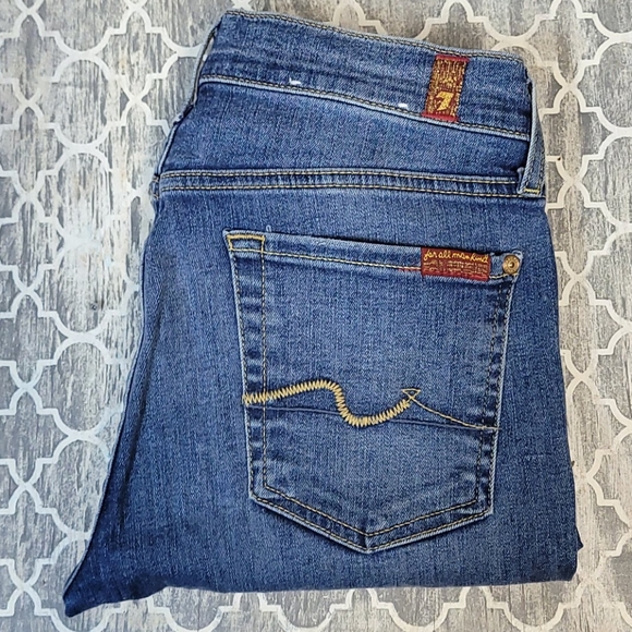 7 FAM The Ankle Split Hem Skinny Jeans - Picture 3 of 15